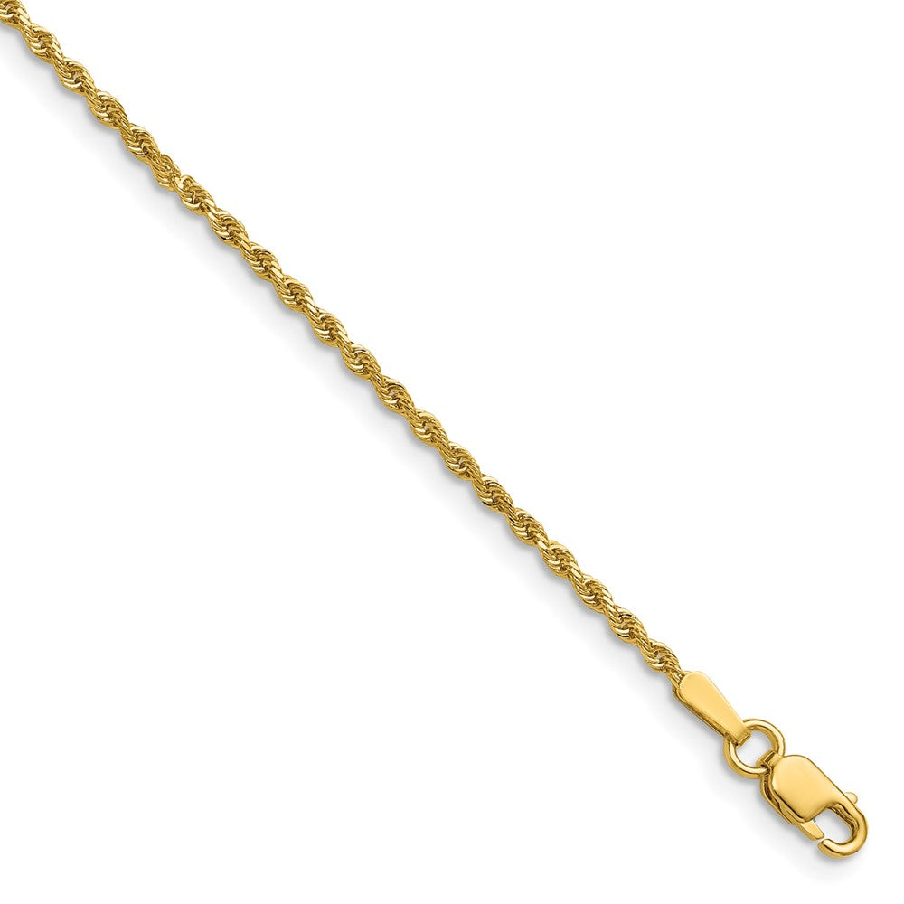Solid;Diamond-cut;14k Yellow gold;Lobster