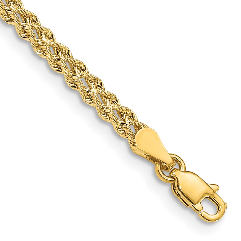 Solid;Diamond-cut;Polished;14k Yellow gold;Lobster