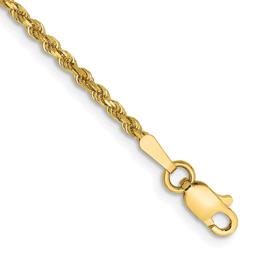 Solid;Diamond-cut;14k Yellow gold;Lobster;Special lengths avail.