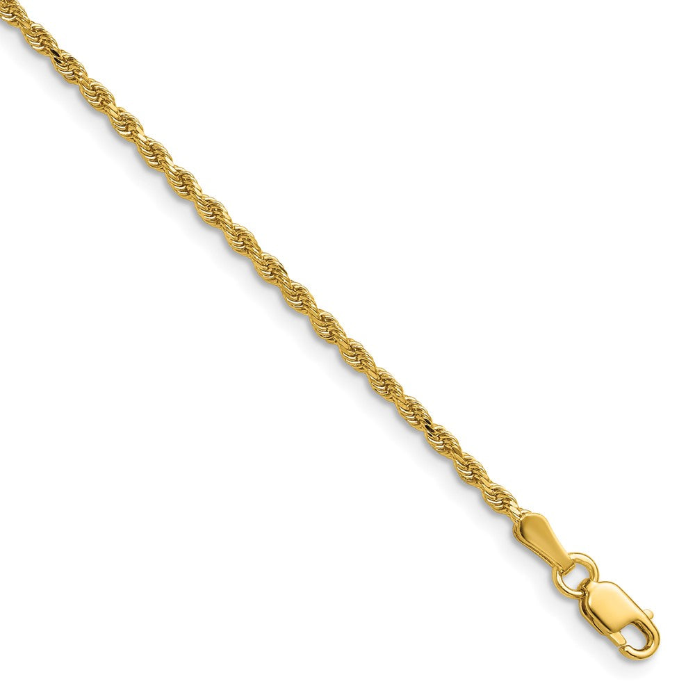 Solid;Diamond-cut;14k Yellow gold;Lobster;Special lengths avail.