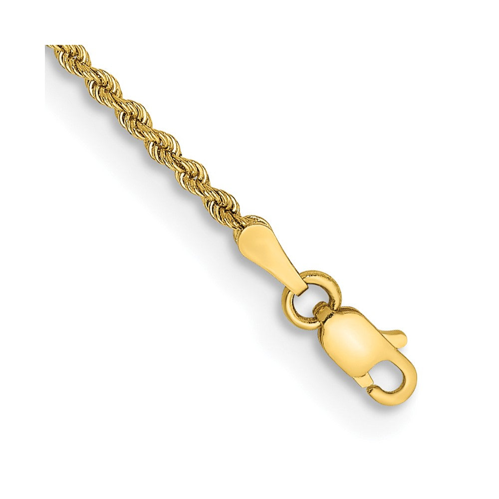 14K 5.5 inch 2mm Regular Rope with Lobster Clasp Chain
