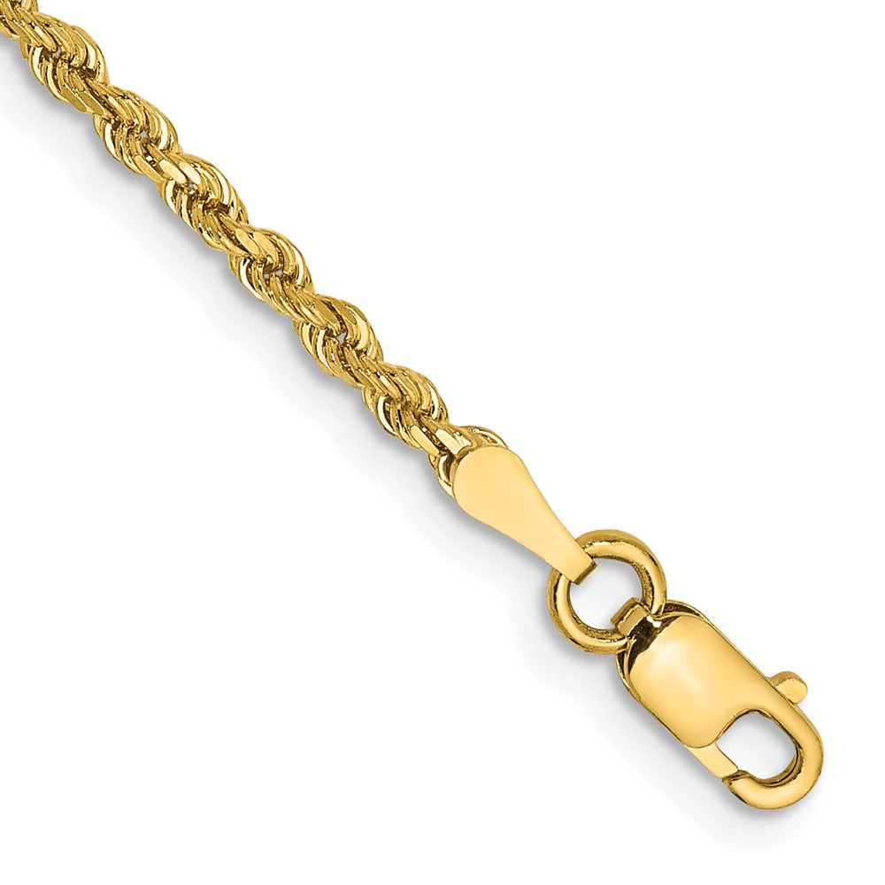 Solid;Diamond-cut;14k Yellow gold;Lobster;Special lengths avail.
