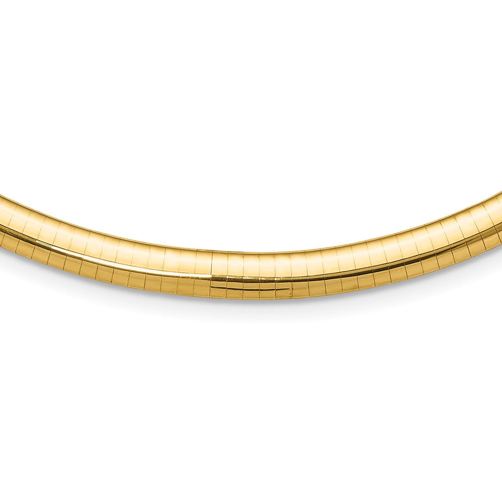14k Yellow gold;Lightweight;Domed;Regular Omega clasp