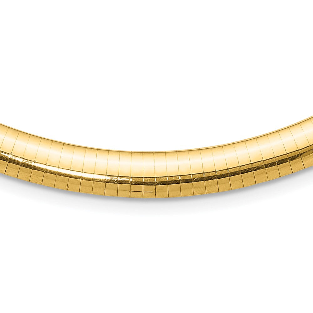 14k Yellow gold;Lightweight;Domed;Regular Omega clasp