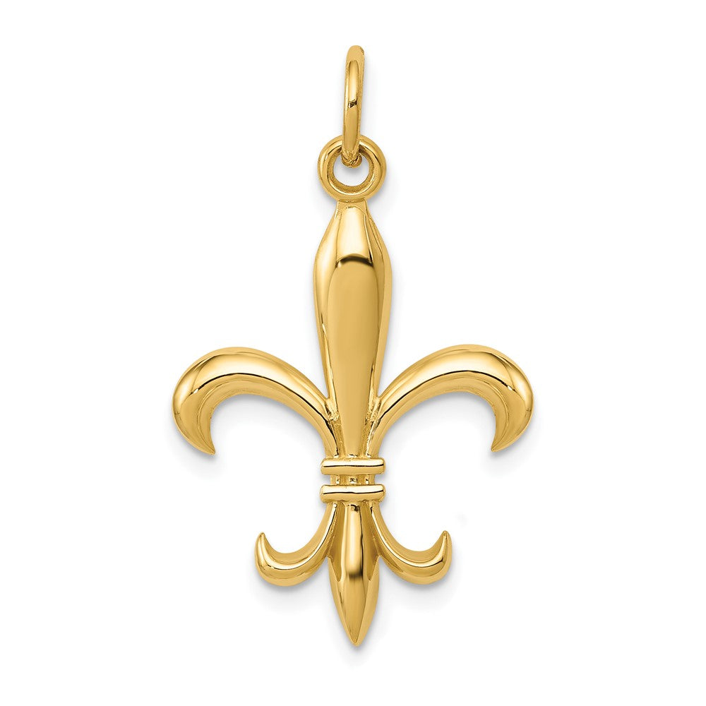 10k Hollow Fleur De Lis Charm Metal Mold