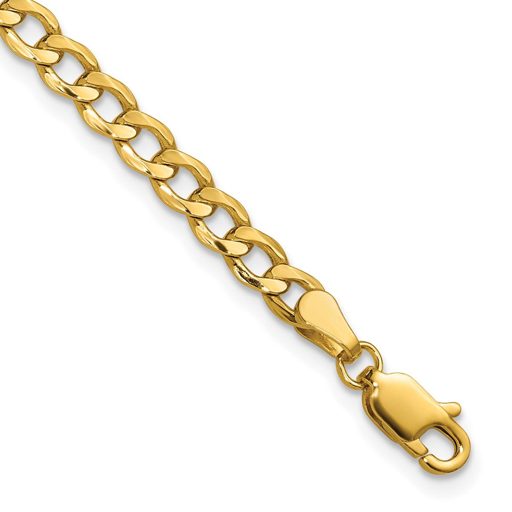 Polished;10K Yellow gold;Lobster;Lightweight