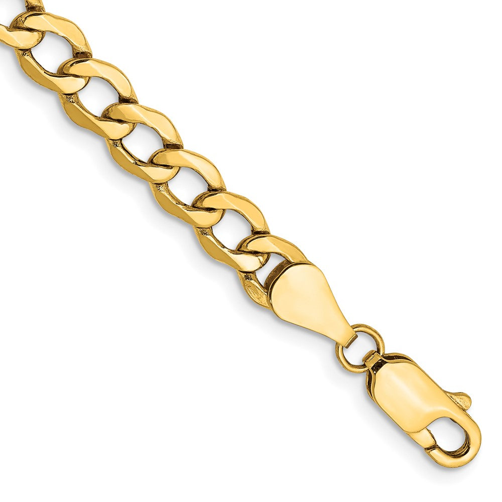 Polished;10K Yellow gold;Lobster;Lightweight