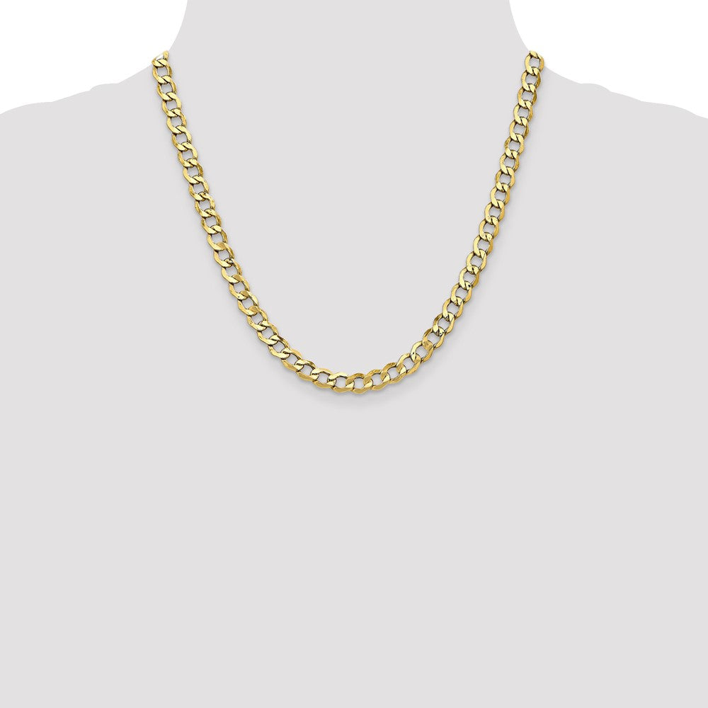 10k 6.5mm Semi-Solid Curb Link Chain