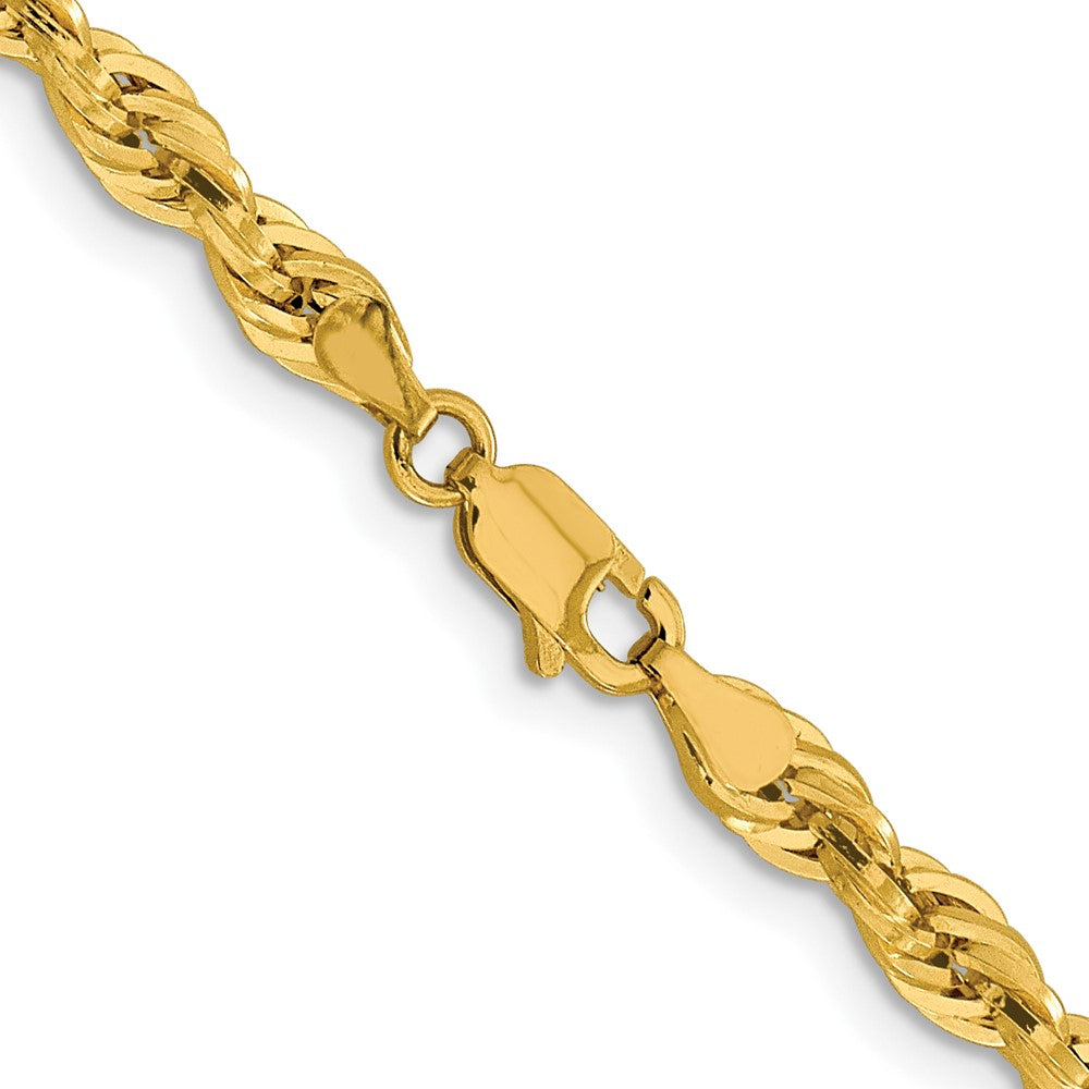 10k 4.25mm Semi-Solid Rope Chain
