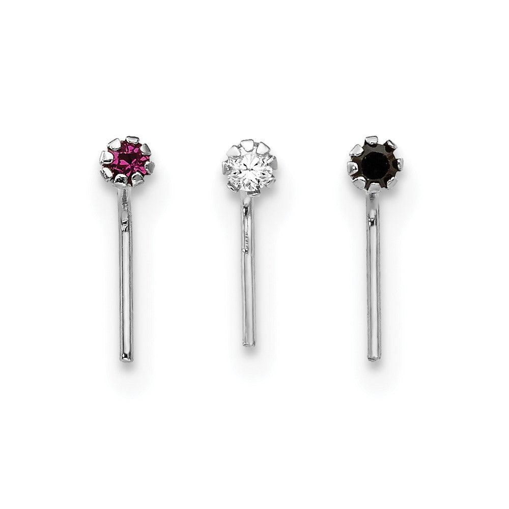 10K White gold;Set of 3
