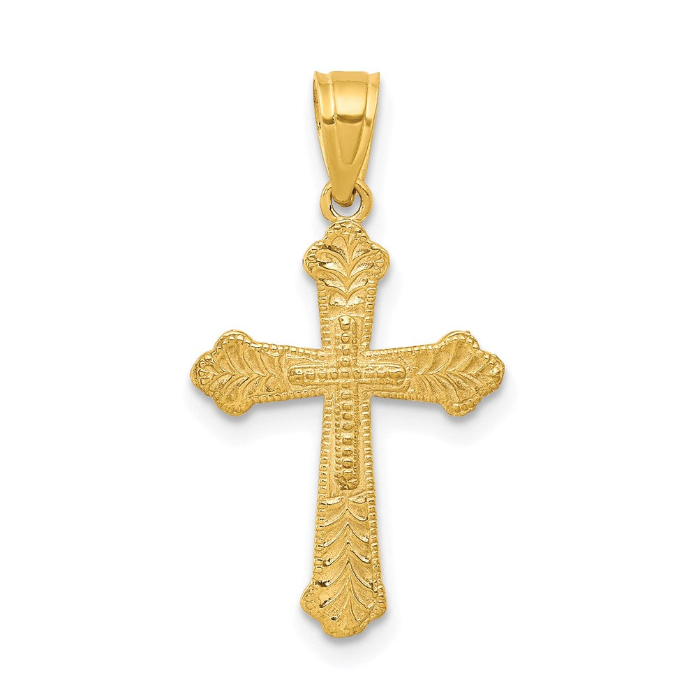 Diamond-cut;Polished;10K Yellow gold;Flat back;Engravable