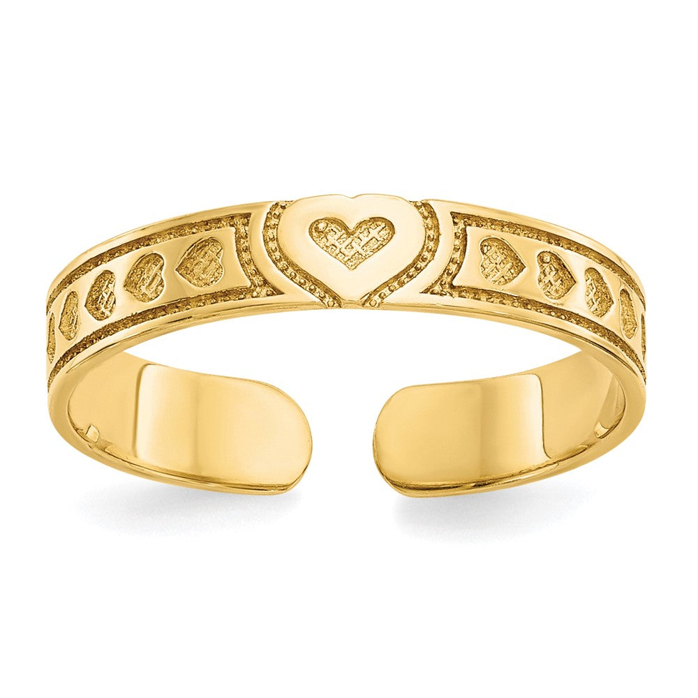 Casted;Polished;10K Yellow gold;Textured