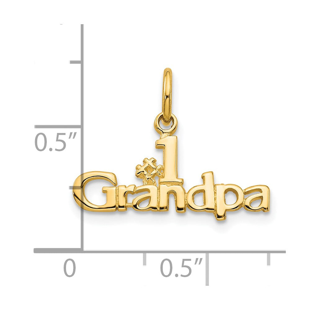 10K #1 GRANDPA Charm