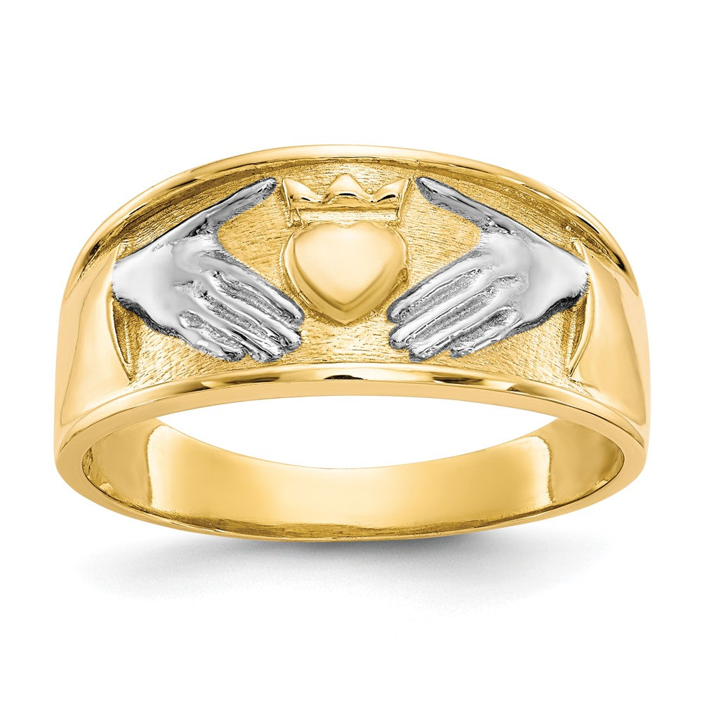 Polished;10K Yellow gold;Open back