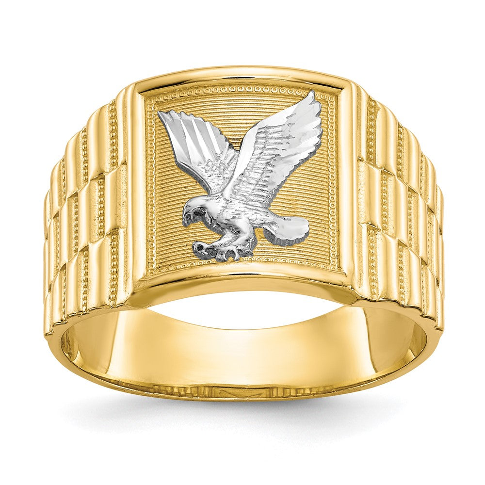 Polished;10K Yellow gold;Textured