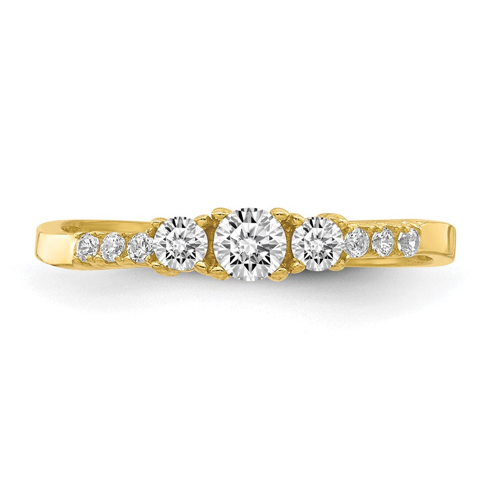 10K CZ Fancy Child's Ring