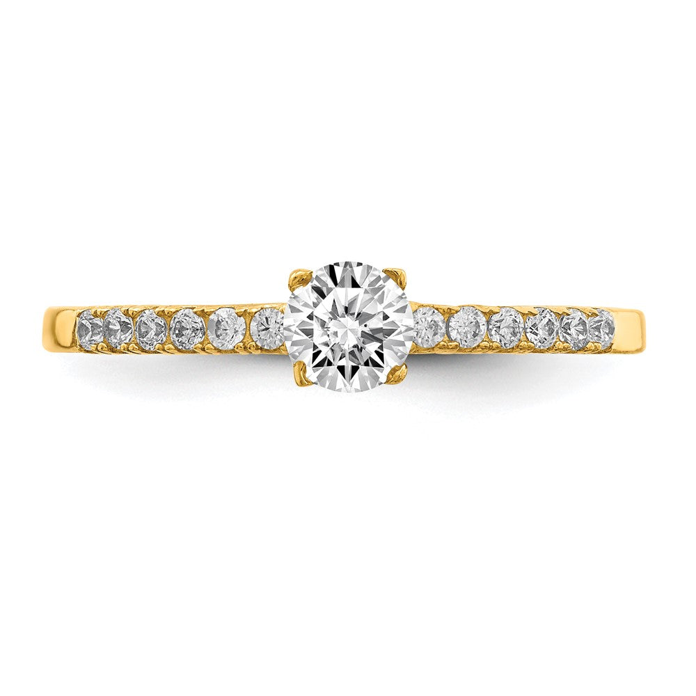 10K CZ Fancy Ring