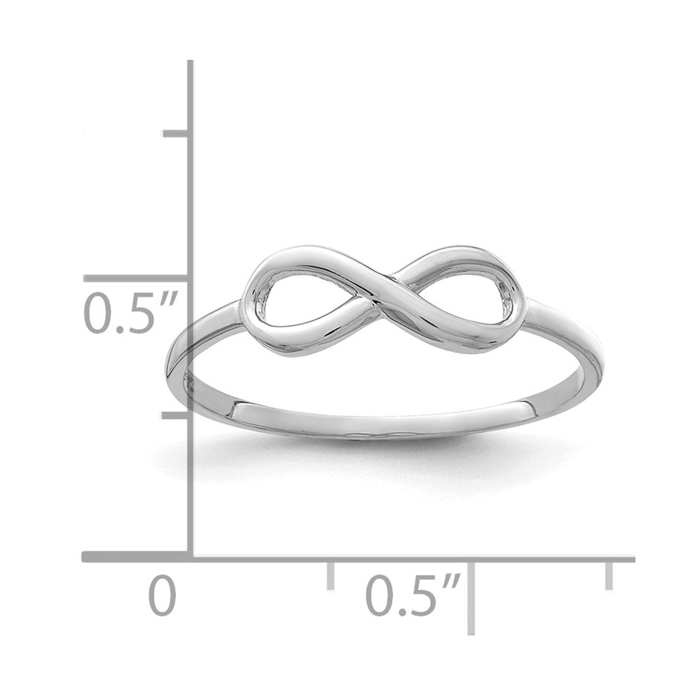 10K White Gold Infinity Ring