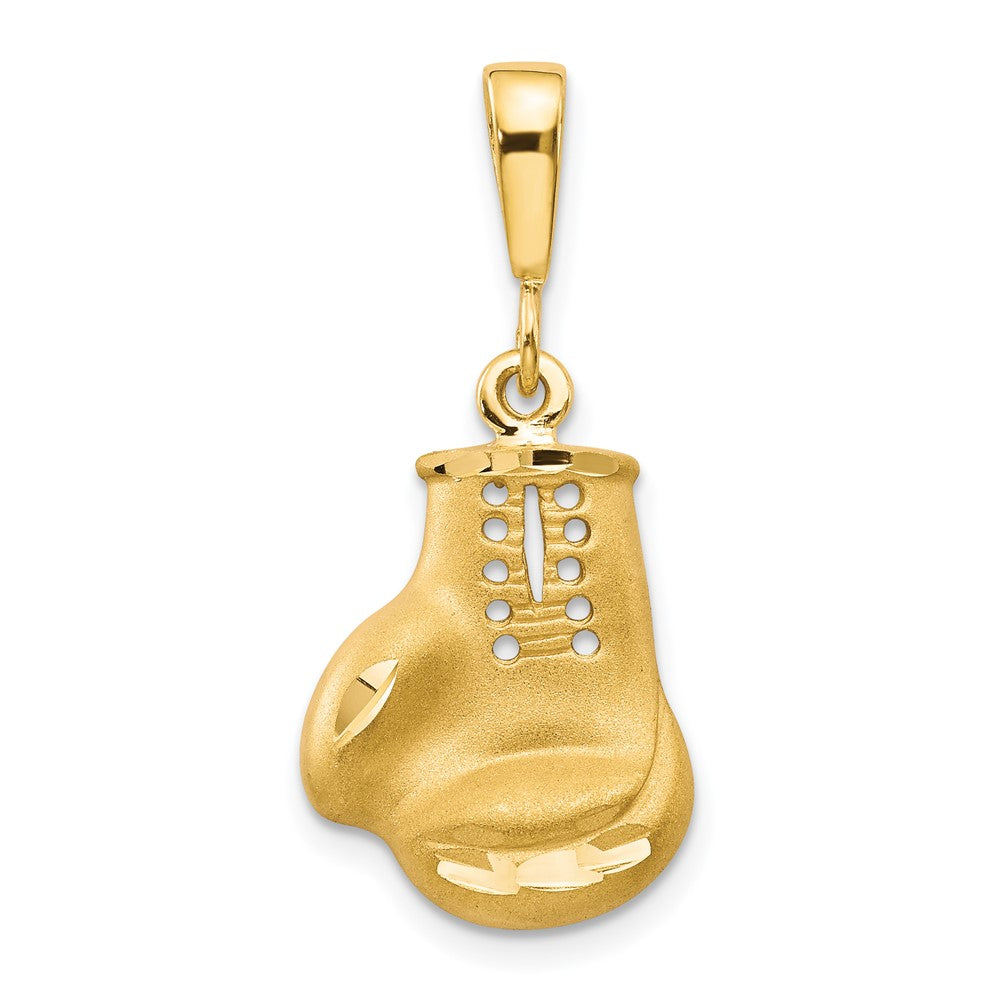 Solid;Casted;Diamond-cut;Satin;10K Yellow gold;Open back