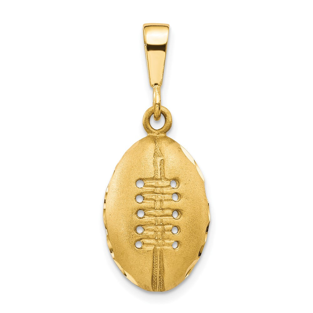 Solid;Casted;Diamond-cut;Satin;10K Yellow gold
