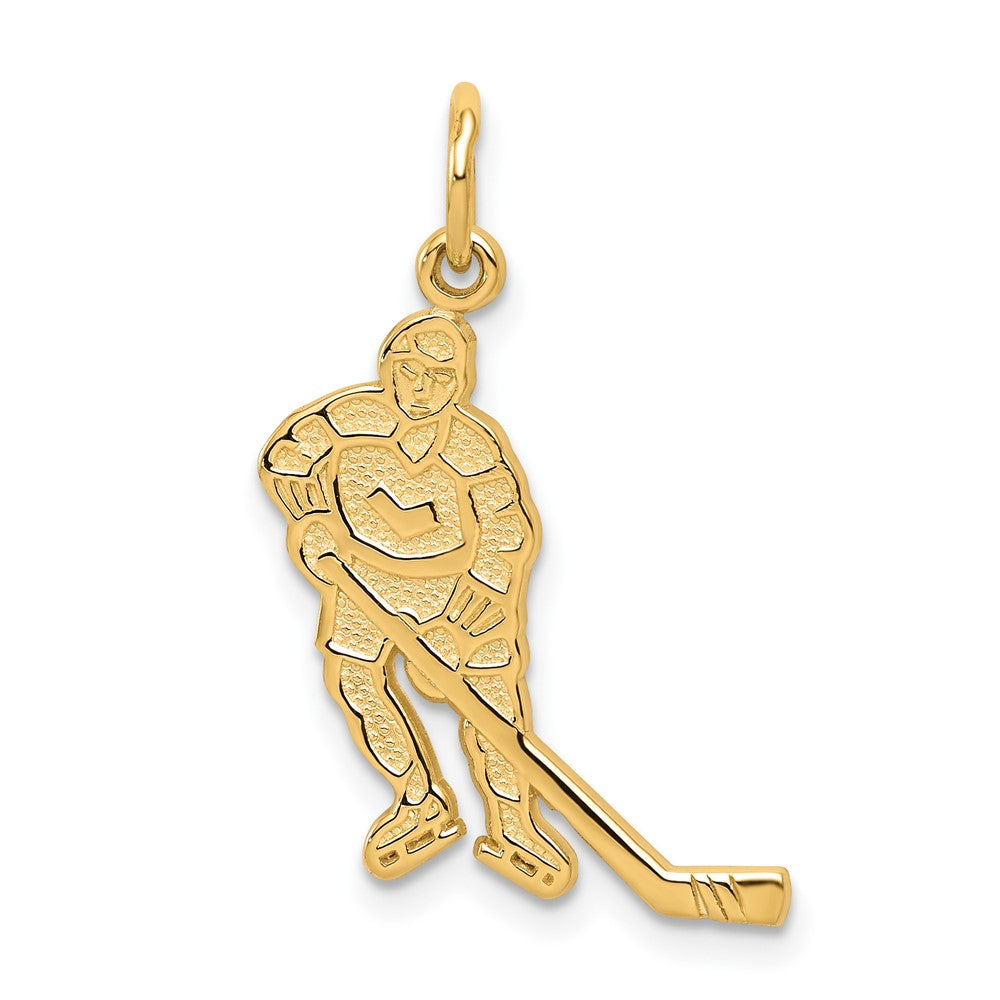 Solid;Casted;Polished;Satin;10K Yellow gold