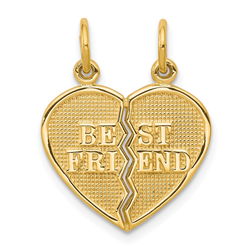 Solid;Casted;Polished;10K Yellow gold;Not engraveable;Textured back
