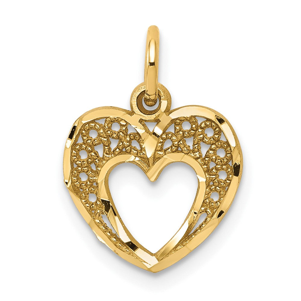 Solid;Casted;Diamond-cut;Polished;10K Yellow gold