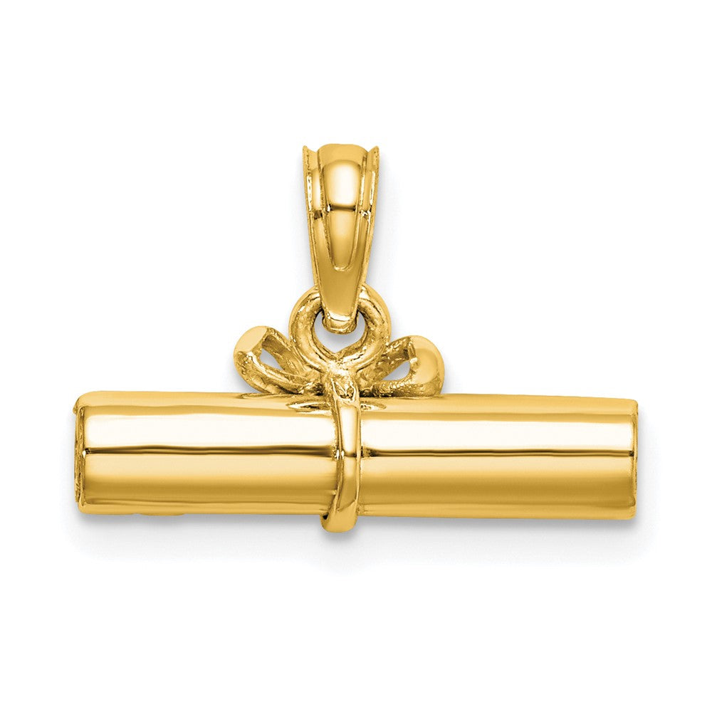 10k 3-D Diploma Pendant