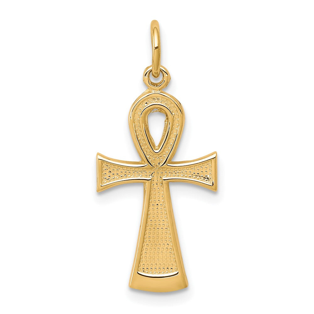 Solid;Casted;Polished;10K Yellow gold;Flat back;Textured