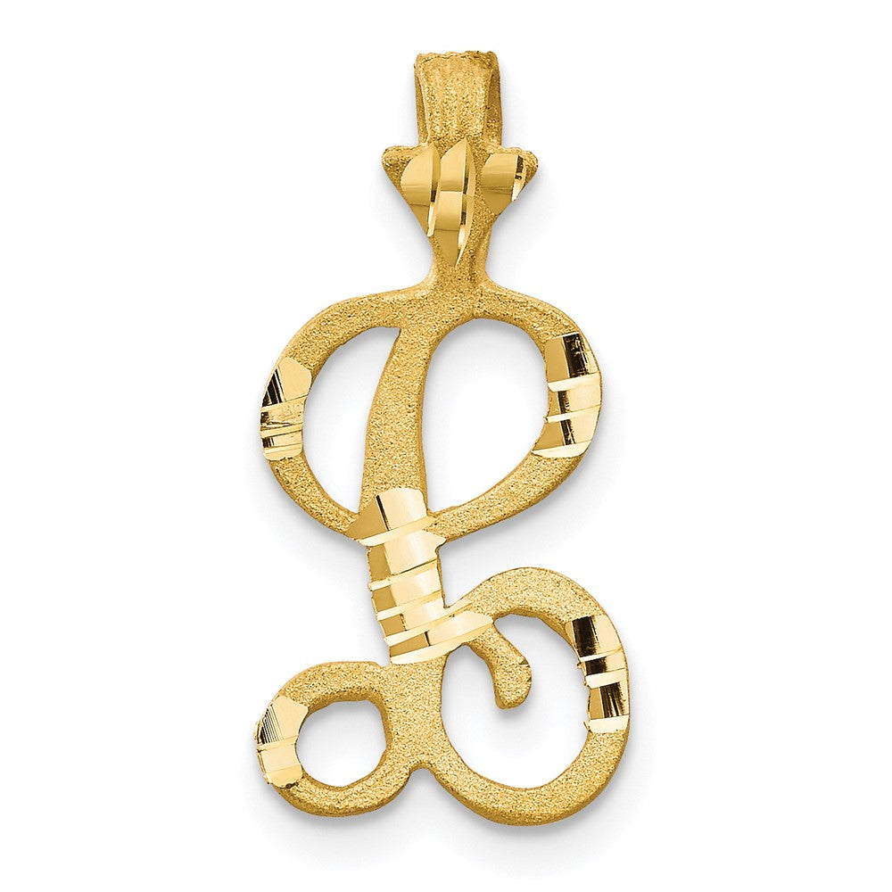 Solid;Diamond-cut;Satin;10K Yellow gold;Stamped;Flat back