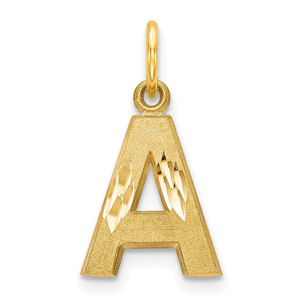 Solid;Diamond-cut;Satin;10K Yellow gold;Stamped;Flat back