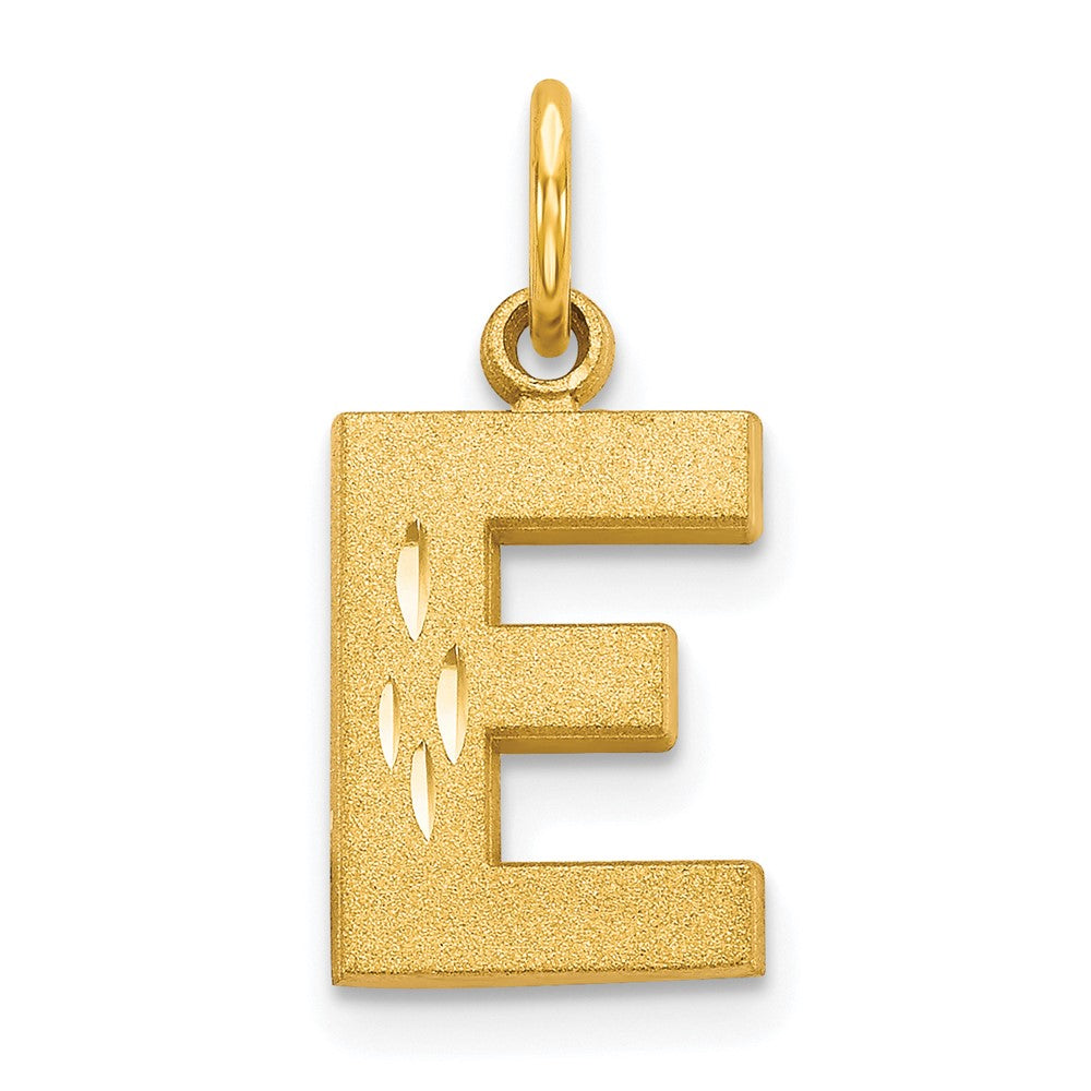 Solid;Diamond-cut;Satin;10K Yellow gold;Stamped;Flat back