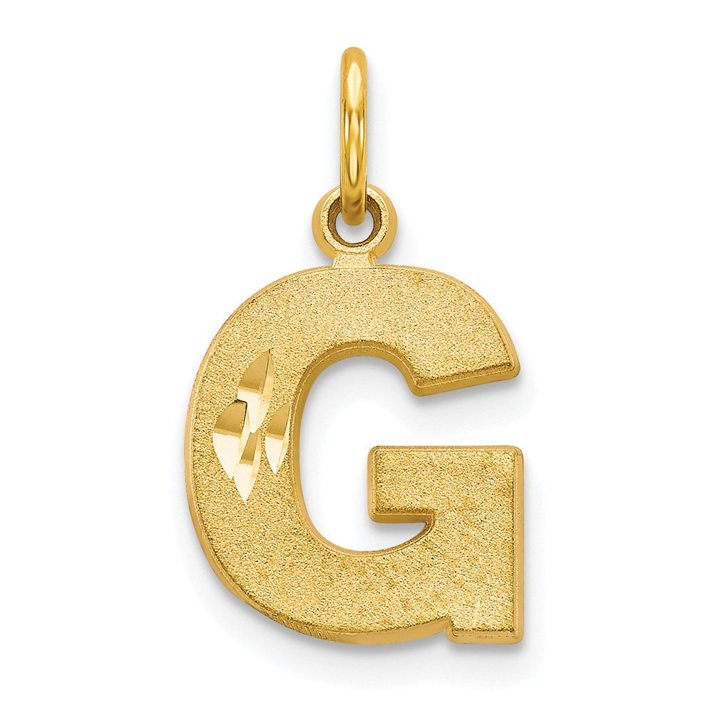 Solid;Diamond-cut;Satin;10K Yellow gold;Stamped;Flat back