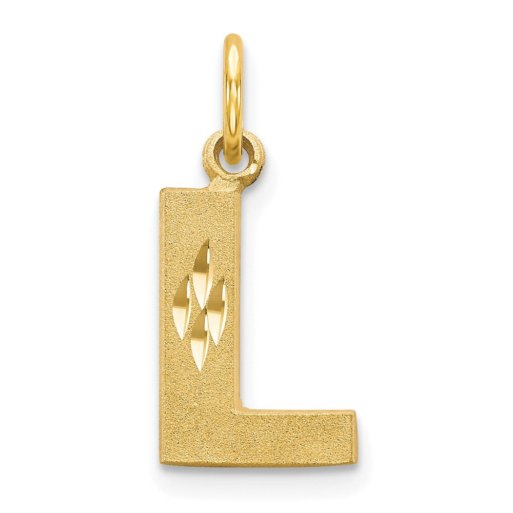 Solid;Diamond-cut;Satin;10K Yellow gold;Stamped;Flat back