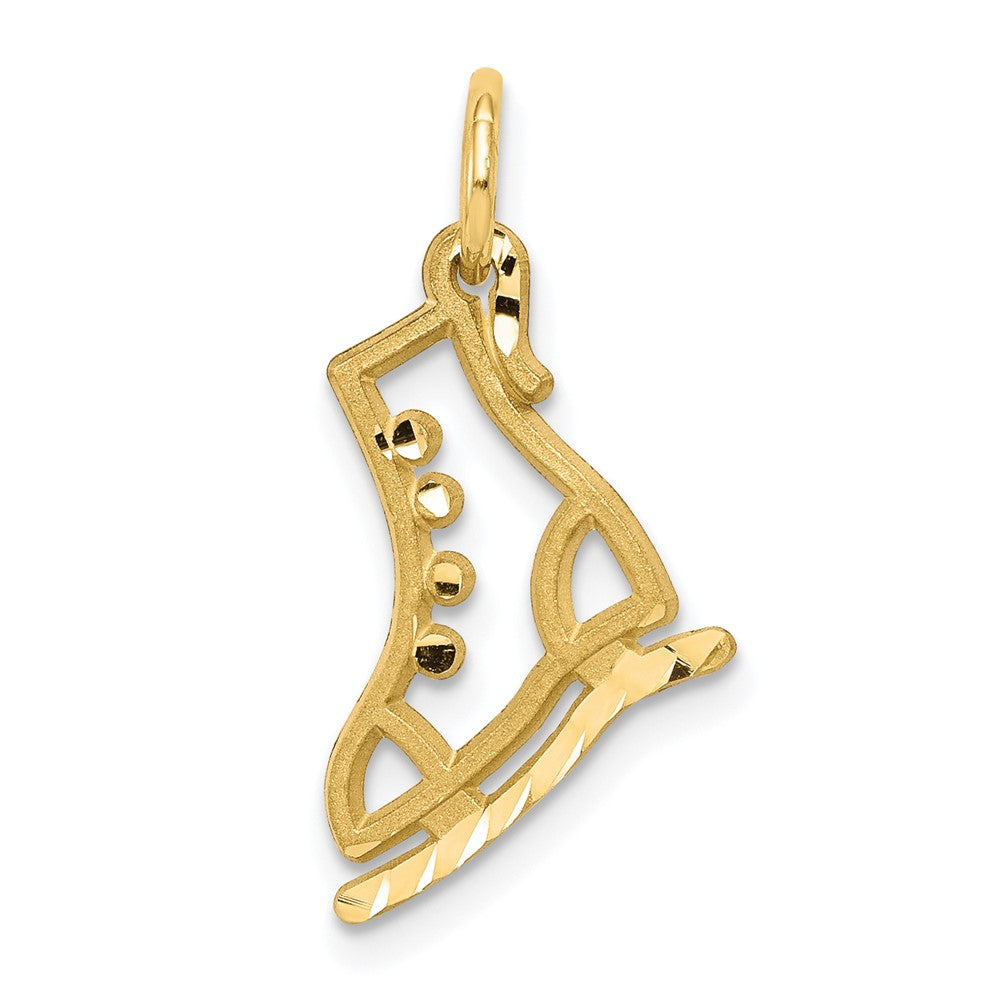 Solid;Diamond-cut;10K Yellow gold;Stamped