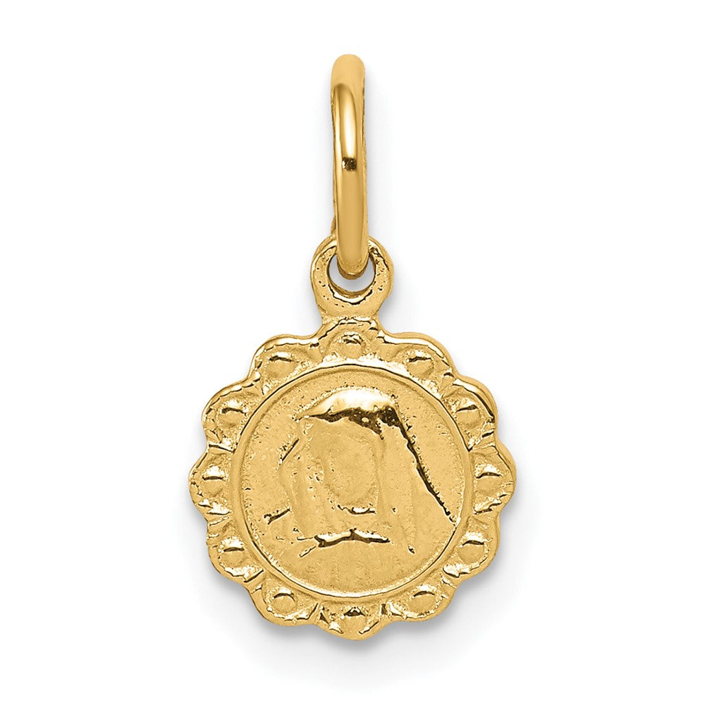 Solid;Casted;Polished;10K Yellow gold;Not engraveable