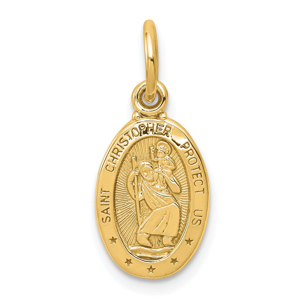 Solid;Casted;Polished;Satin;10K Yellow gold;Not engraveable;Textured back