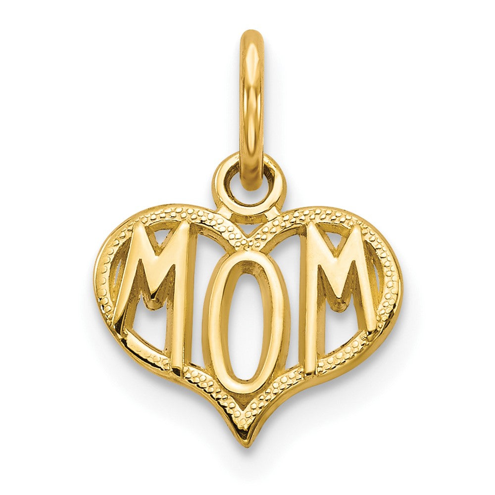 Solid;Casted;Diamond-cut;Satin;10K Yellow gold