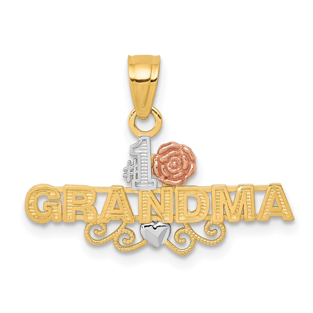 10K Two-tone;Rhodium-plated