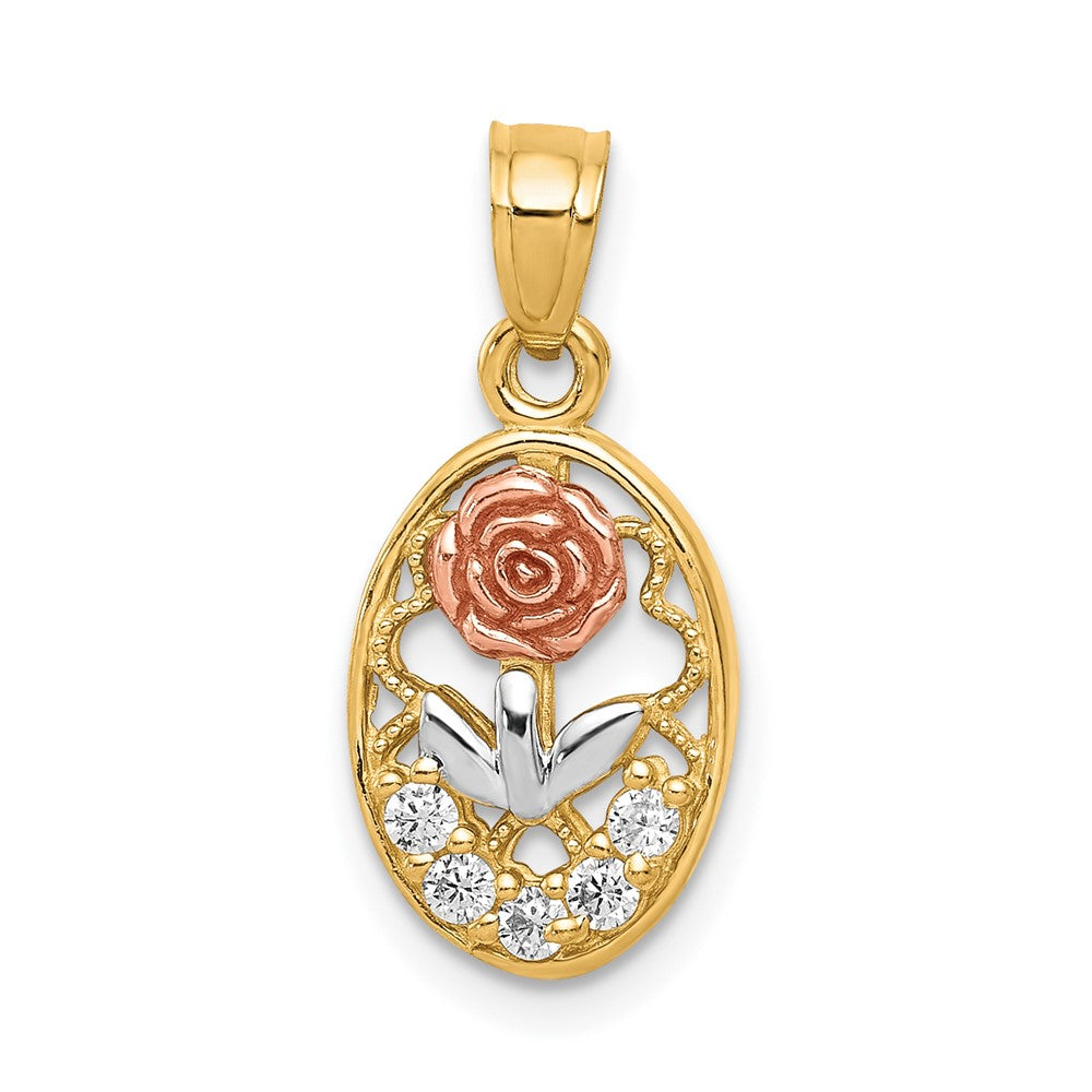 Polished;Open back;Rhodium