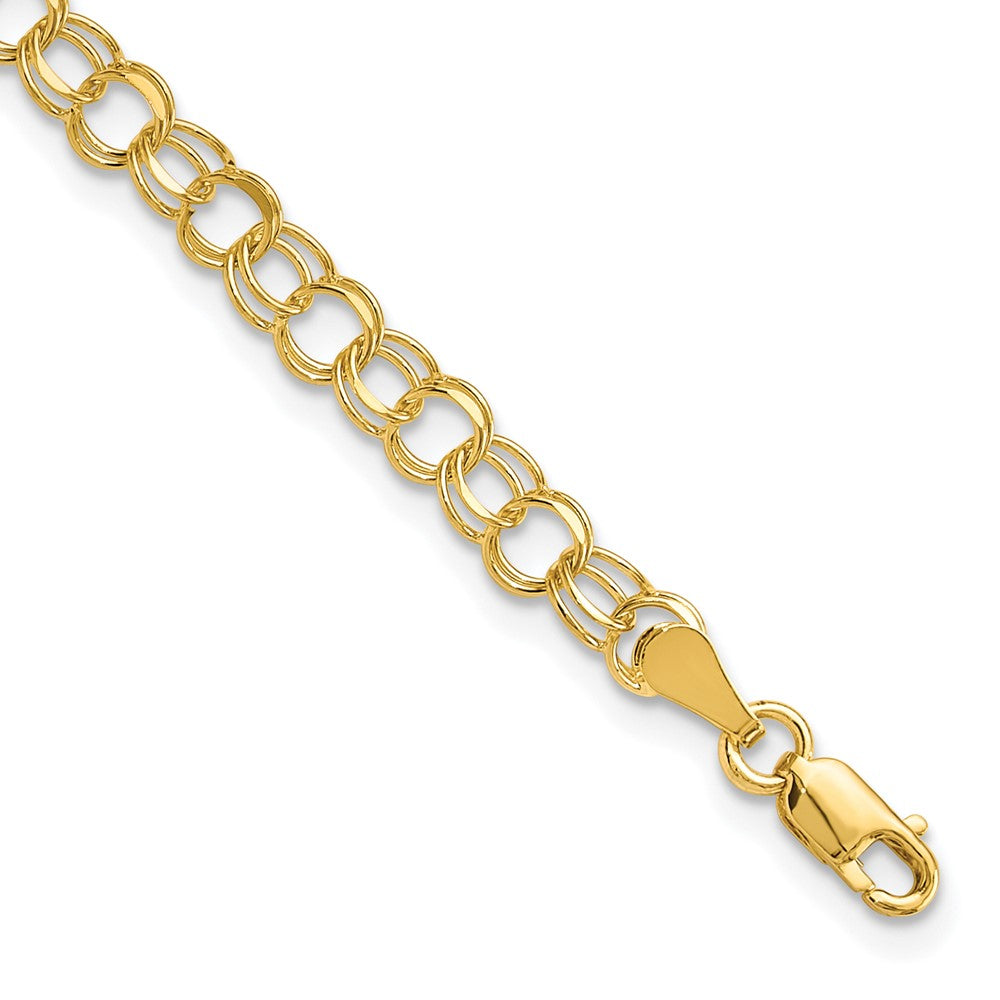 Solid;Polished;10K Yellow gold;Lobster