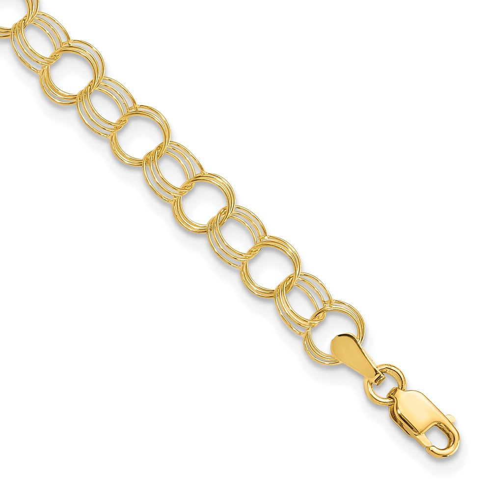 Polished;10K Yellow gold;Lobster