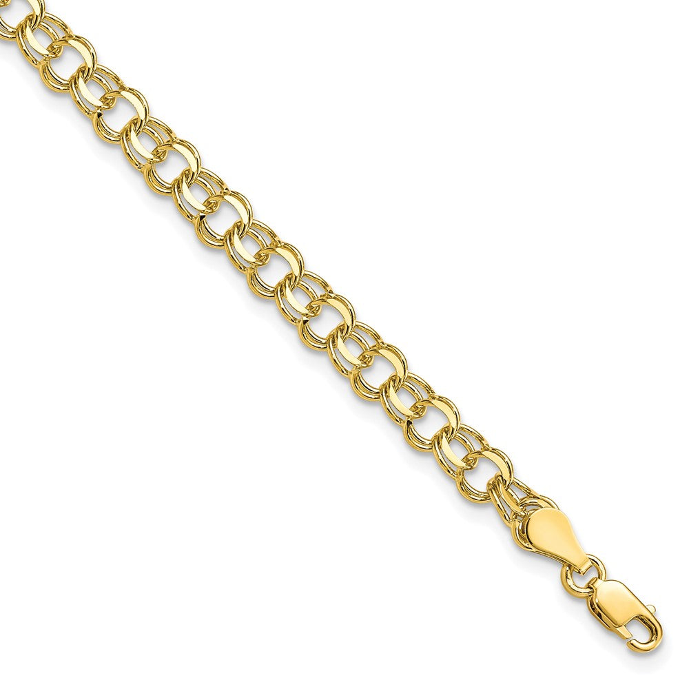 Solid;Polished;10K Yellow gold;Lobster
