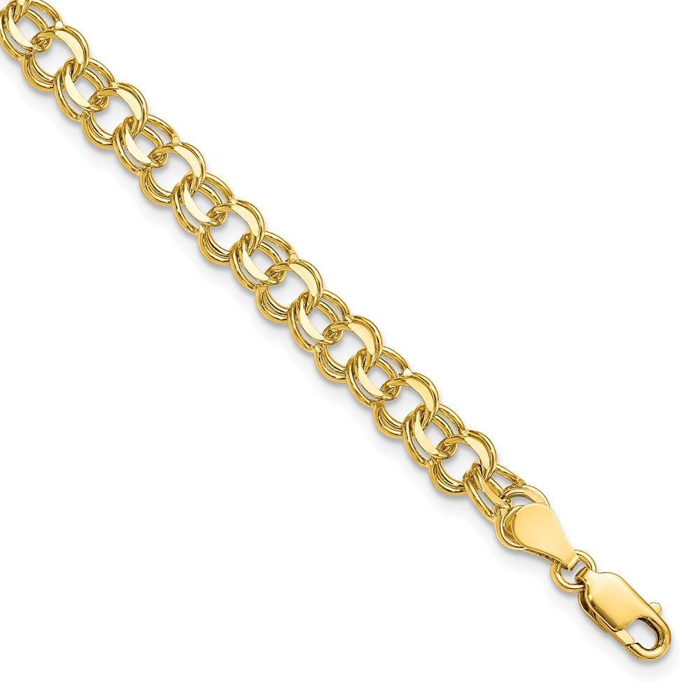 Solid;Polished;10K Yellow gold;Lobster