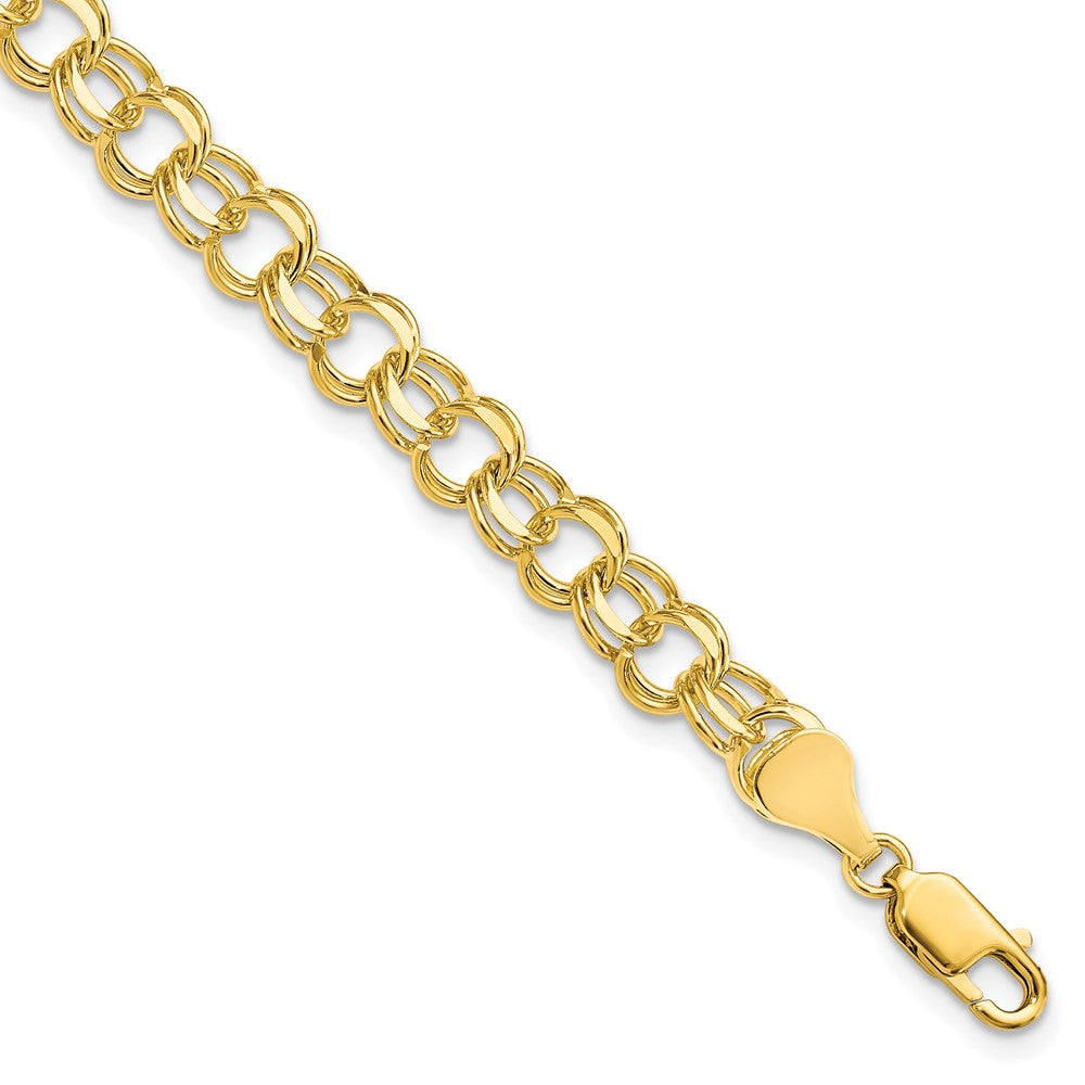 Solid;Polished;10K Yellow gold;Lobster