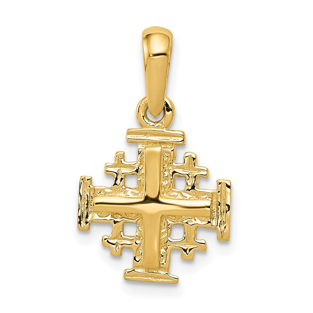 10k Jerusalem Cross Charm