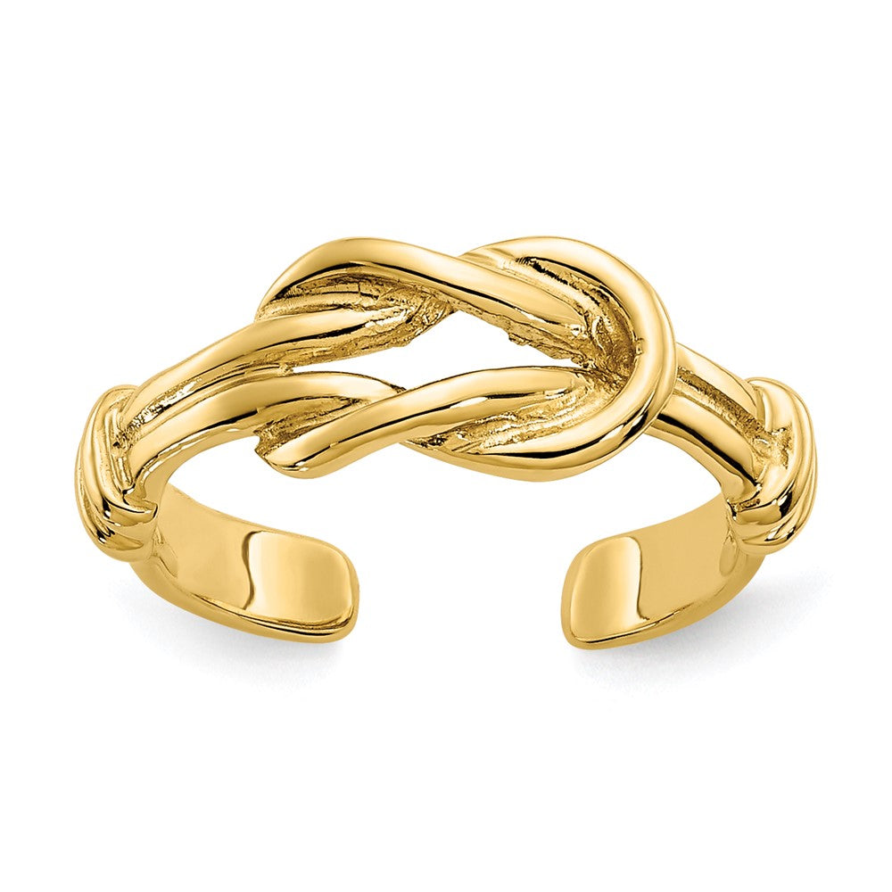 10K Love Knot Toe Ring