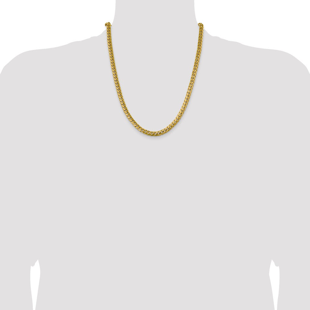10K 6.25mm Solid Miami Cuban Chain