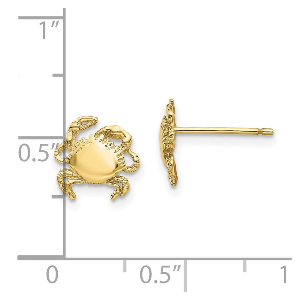 10k Crab Earrings