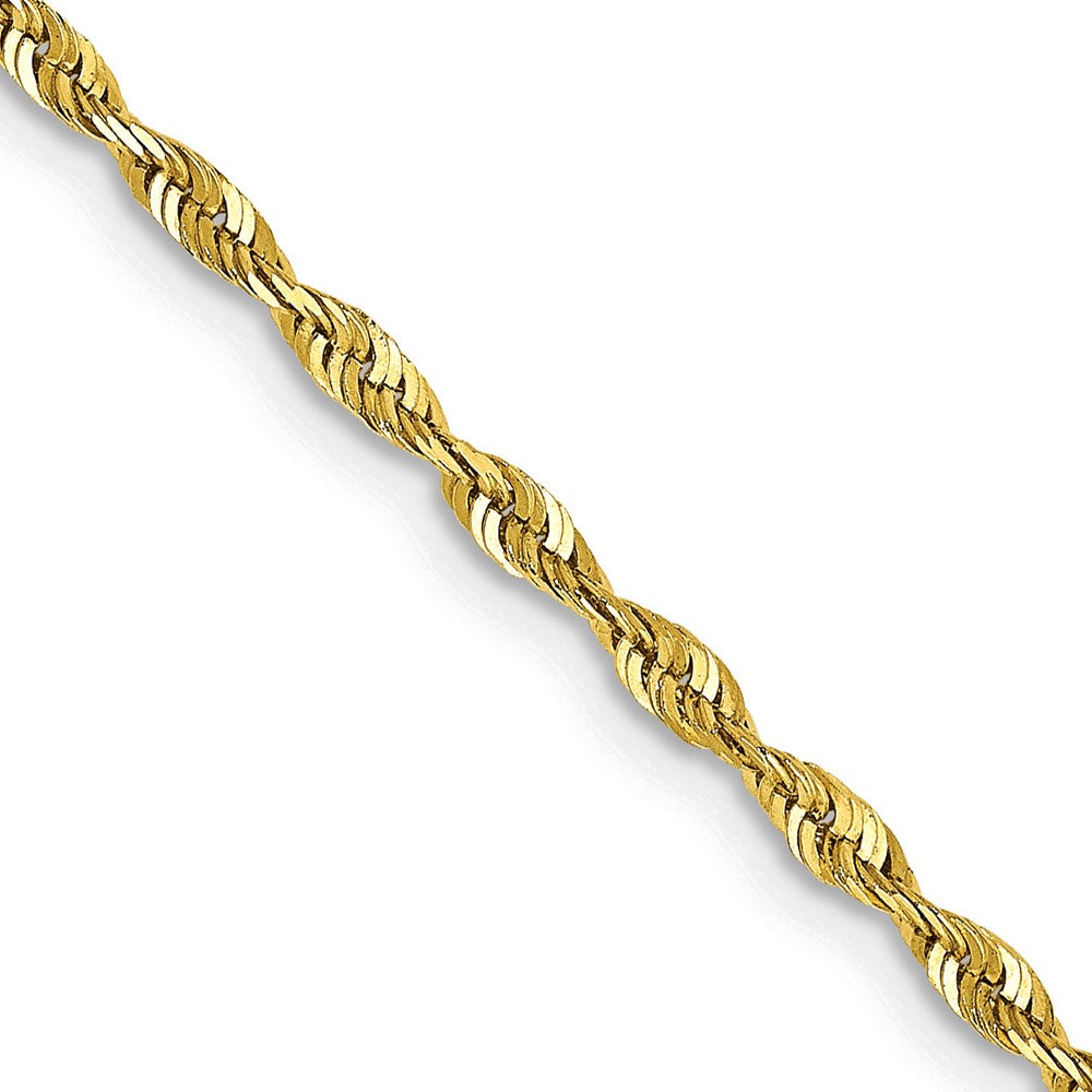 Diamond-cut;10K Yellow gold;Lobster;Lightweight
